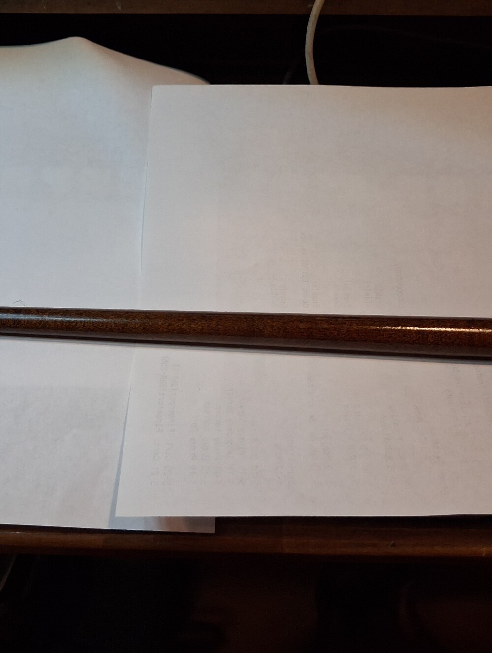 Reed And Barton Conductors Wand Sterling Capped Ends.